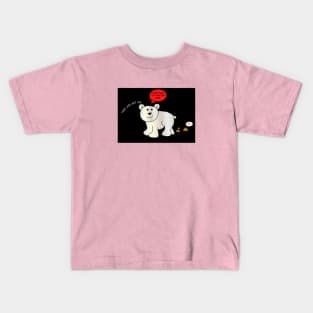 Cute Lying Polar Bear Cub Kids T-Shirt